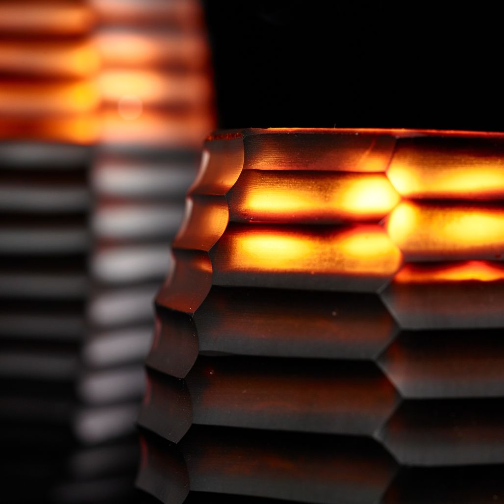Cubo Amber Kaars