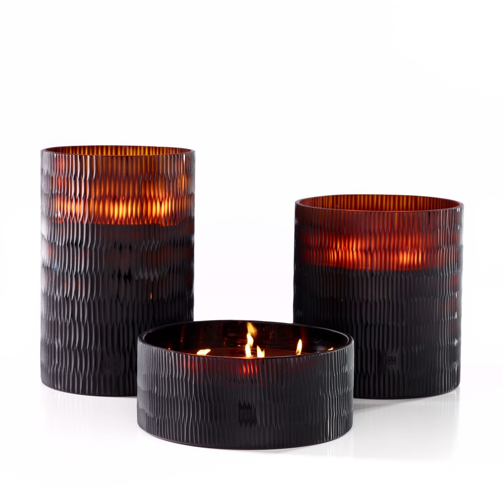 Rhombus Wide Amber Kaars